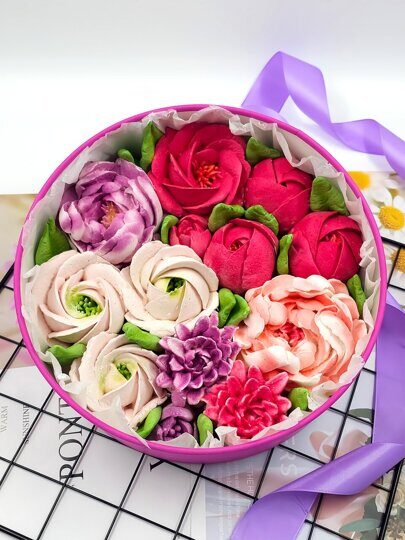 Цветы из зефира подарок «Сад клеопатры»